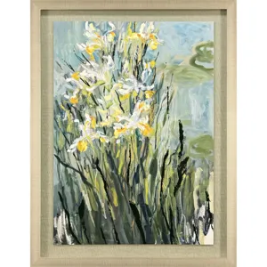 White Irises Framed Art