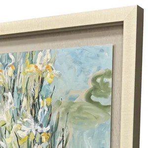 White Irises Framed Art