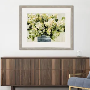 Hydrangeas in Vase Framed Art