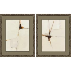 Melding Titanium S/2 Framed Art