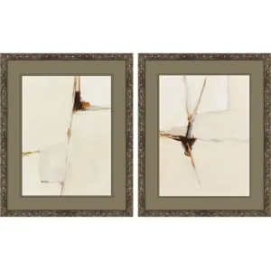Melding Titanium S/2 Framed Art