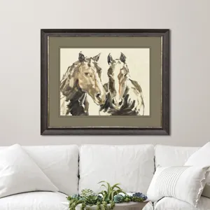 Equine Sketch Duo Framed Art