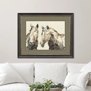 Equine Sketch Together Framed Art