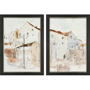 Frigiliana Sketch S/2 Framed Art