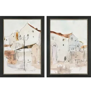 Frigiliana Sketch S/2 Framed Art