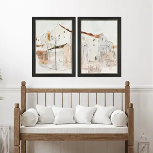 Frigiliana Sketch S/2 Framed Art
