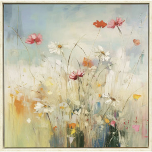 Blooms in the Meadow I Canvas