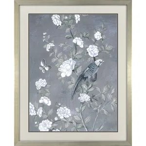 Birds and Blooms I Framed Art