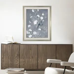 Birds and Blooms I Framed Art