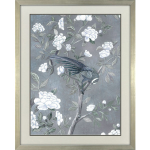 Birds and Blooms II Framed Art