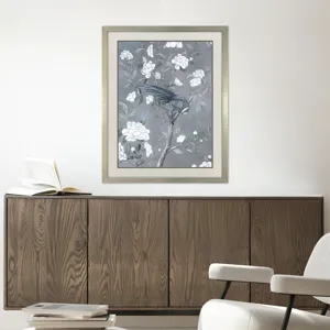Birds and Blooms II Framed Art