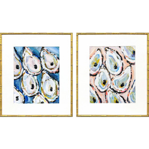 Oyster Shells S/2 Framed Art