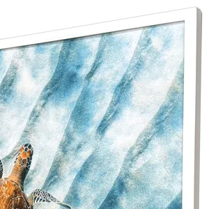 Sandbar Sea Turtle Framed Art