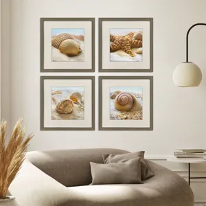 Beachy Shells S/4 Framed Art