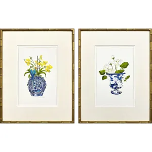 Blue and White II S/2 Framed Art