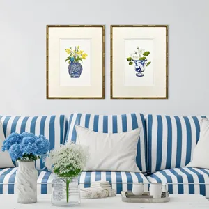 Blue and White II S/2 Framed Art