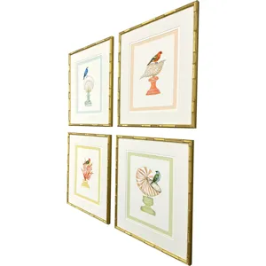 Bird with Shell S/4 Framed Art