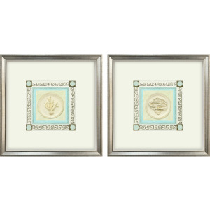 Coral Circles I S/2 Framed Art