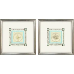 Coral Circles I S/2 Framed Art