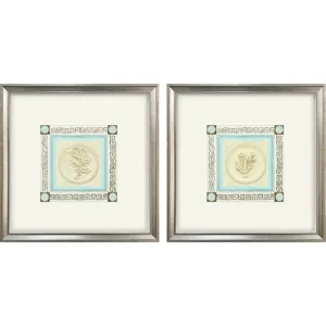 Coral Circles II S/2 Framed Art
