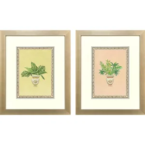 Grecian Vase Palm I S/2 Framed Art