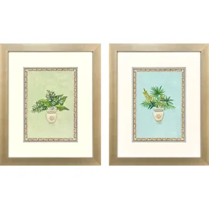 Grecian Vase Palm II S/2 Framed Art