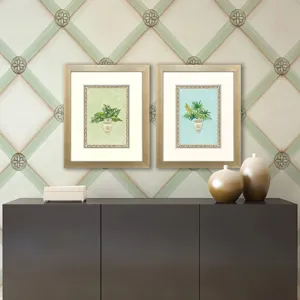 Grecian Vase Palm II S/2 Framed Art