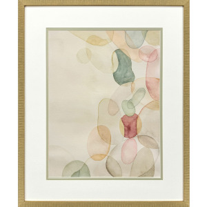 Pastel River Rock II Framed Art