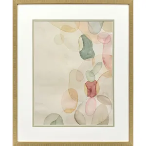 Pastel River Rock II Framed Art