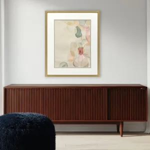 Pastel River Rock II Framed Art