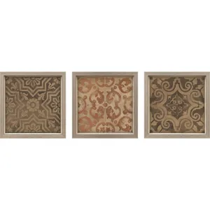 Wood Inlay I S/3 Framed Art