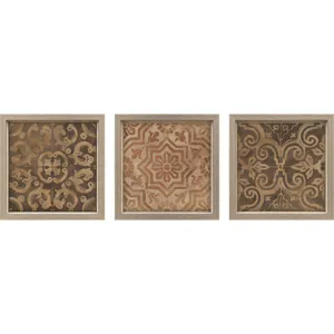 Wood Inlay II S/3 Framed Art