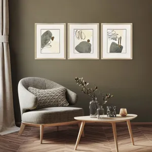 Rock Garden S/3 Framed Art