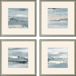 Splendid Blues S/4 Framed Art