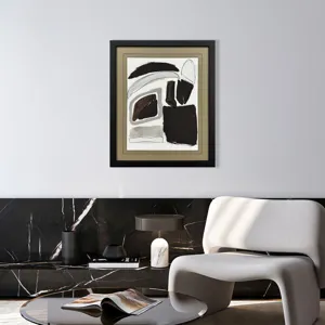 Graphic Shape Shift I Framed Art