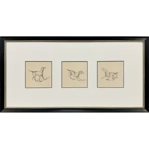 French Pointer Series Framed Art