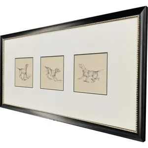 French Pointer Series Framed Art