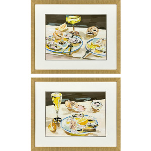 Oyster Indulgence S/2 Framed Art