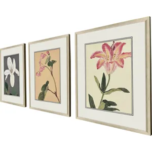 Enchanted Blooms II S/3 Framed Art