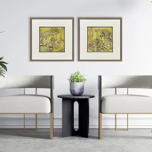 Saffron Wallflowers S/2 Framed Art