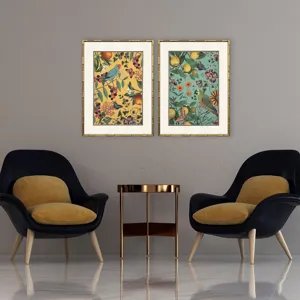 Floral Fruit Garden S/2 Framed Art