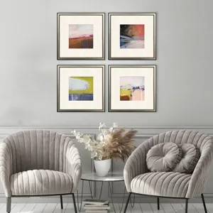 Composition in Copper S/4 Framed Art