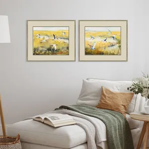 Terns on Marsh S/2 Framed Art