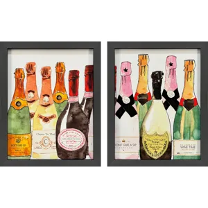 Bubbly S/2 Framed Art