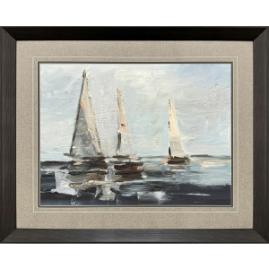 Sailing on the Bay II Framed Art
