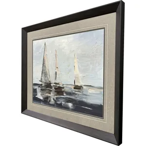 Sailing on the Bay II Framed Art