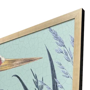 Coastal Paradise Stork Framed Art