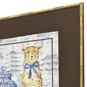 Oriental Leopards Framed Art