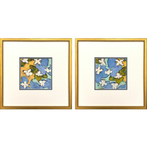 Moon Flower S/2 Framed Art