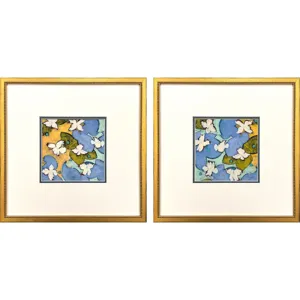 Moon Flower S/2 Framed Art